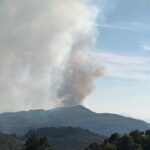 Primer incendio forestal de relevancia del verano, dos horas después de declararse una alerta